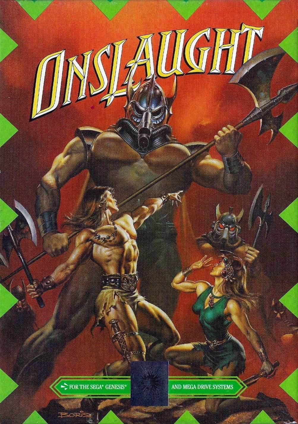 Onslaught (Sega Genesis) - Game Manual Only