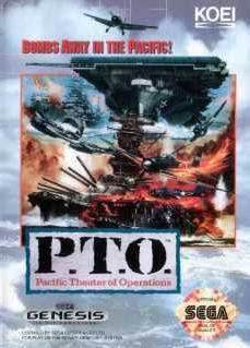 P.T.O. Pacific Theater of Operations (Sega Genesis) - Game Manual Only