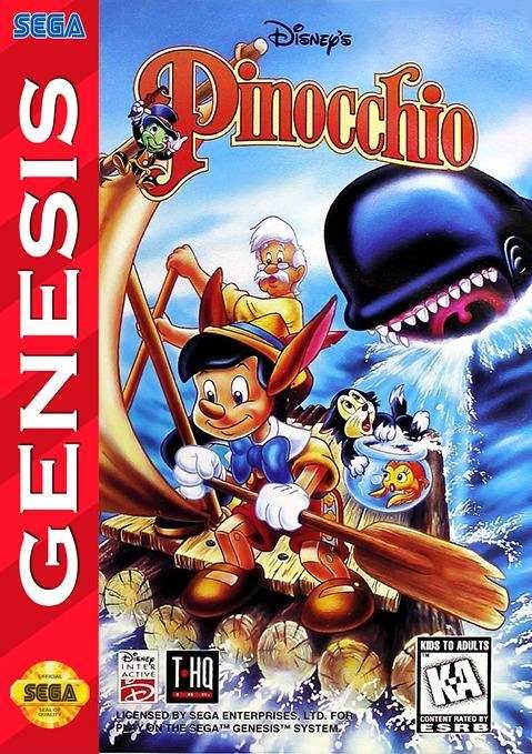 Pinocchio (Sega Genesis) - Game Manual Only
