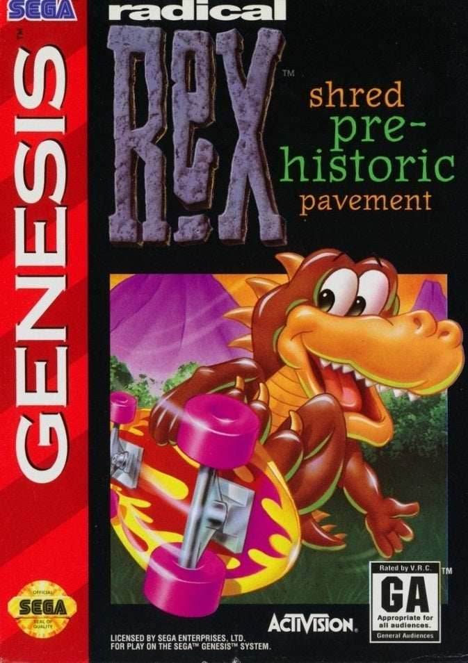 Radical Rex (Sega Genesis) - Game Manual Only