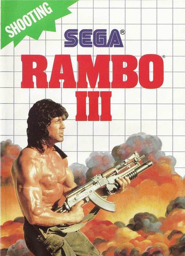 Rambo III (Sega Master System) - Game Manual Only