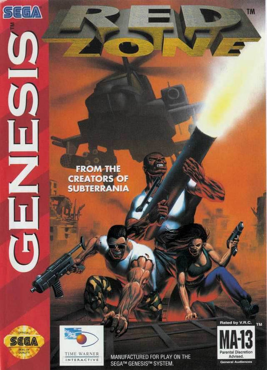 Red Zone (Sega Genesis) - Game Manual Only