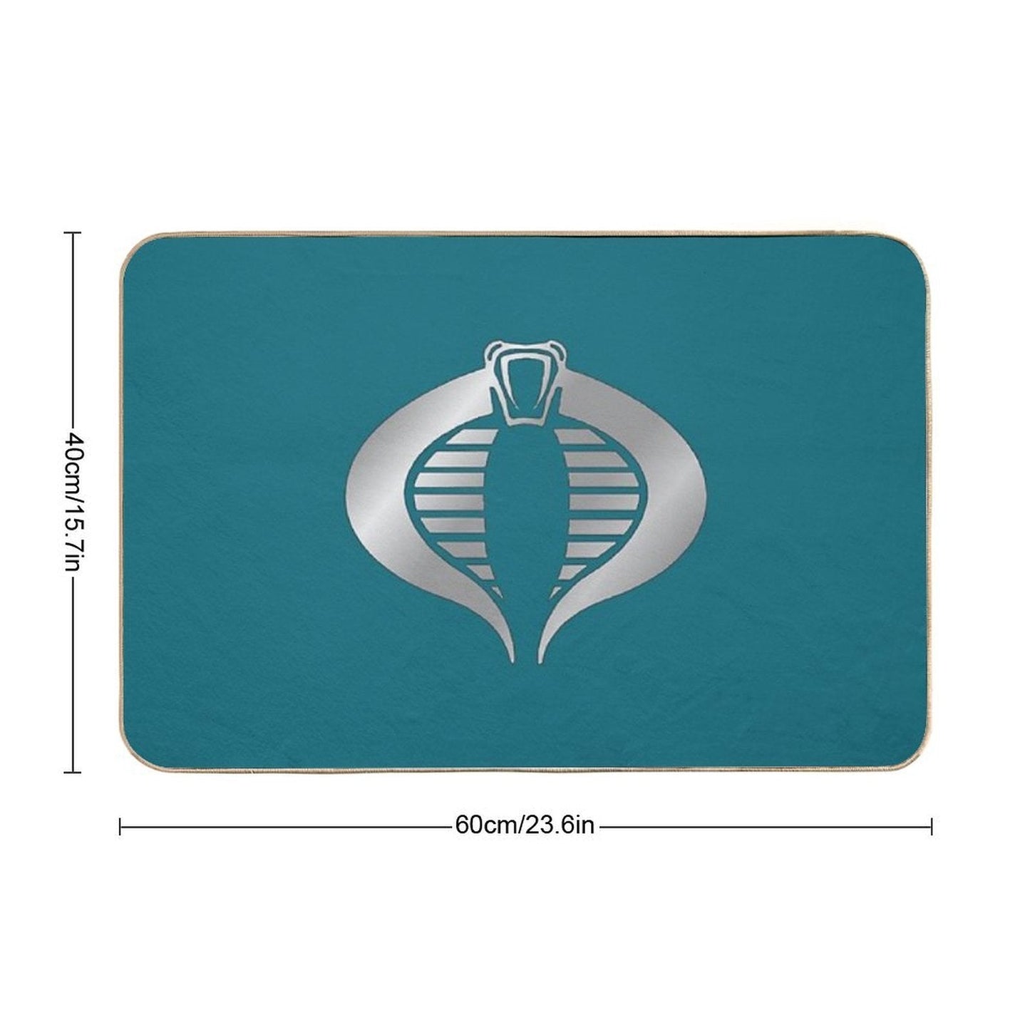 Gi Joe Cobra Copperhead Logo  Long-Lasting Bath Mat