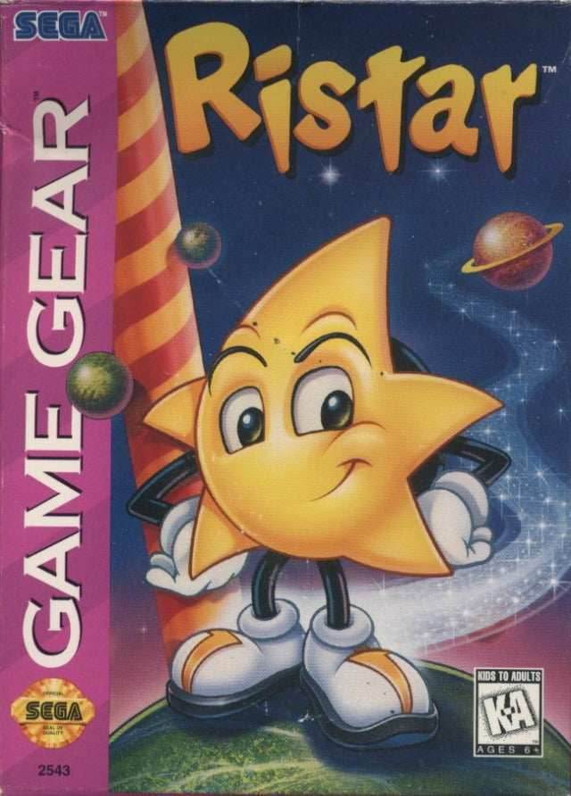 Ristar (Sega Game Gear) - Game Manual Only