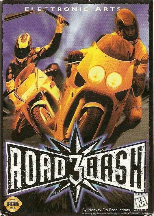 Road Rash 3 (Sega Genesis) - Game Manual Only