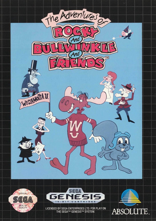 The Adventures of Rocky and Bullwinkle and Friends (Sega Genesis) - Game Manual Only