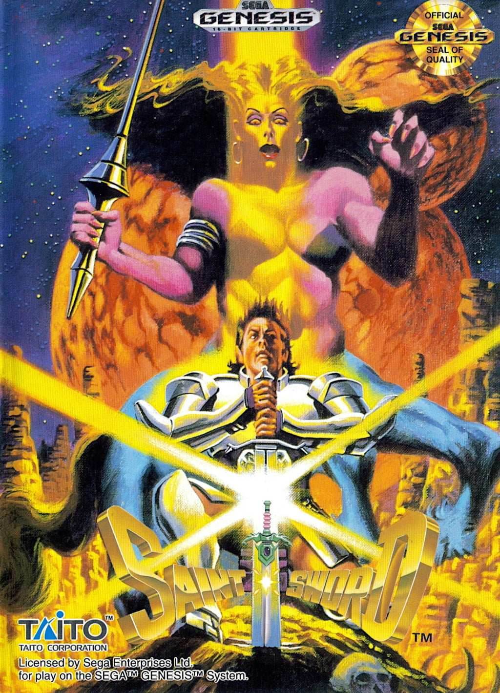 Saint Sword (Sega Genesis) - Game Manual Only