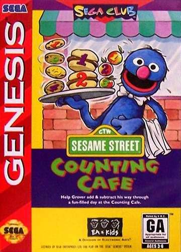 Sesame Street Counting Cafe (Sega Genesis) - Game Manual Only