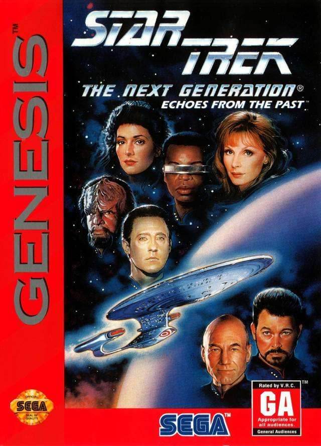 Star Trek Next Generation Echoes From the Past (Sega Genesis) - Game Manual Only