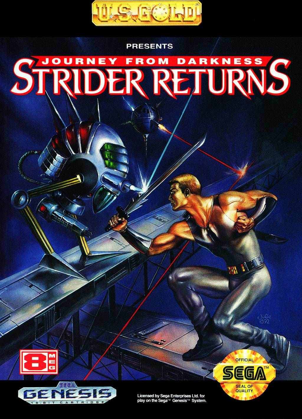 Strider Returns: Journey from Darkness (Sega Genesis) - Game Manual Only