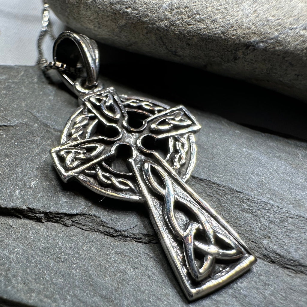 Saint Cuthbert Celtic Cross Necklace