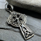 Saint Cuthbert Celtic Cross Necklace