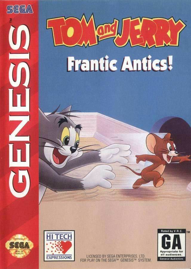 Tom and Jerry Frantic Antics (Sega Genesis) - Game Manual Only