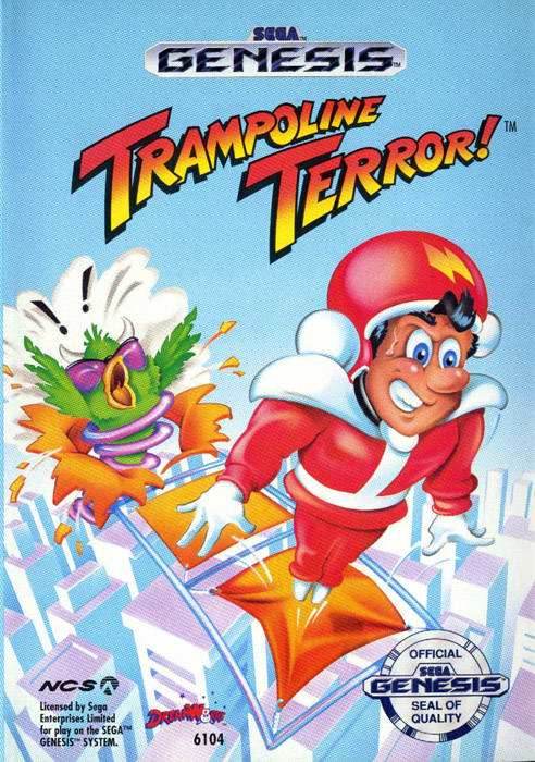 Trampoline Terror! (Sega Genesis) - Game Manual Only