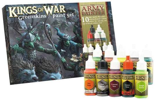 Army Painter Warpaints: Kings of War Greenskins Paint Set (10) - 