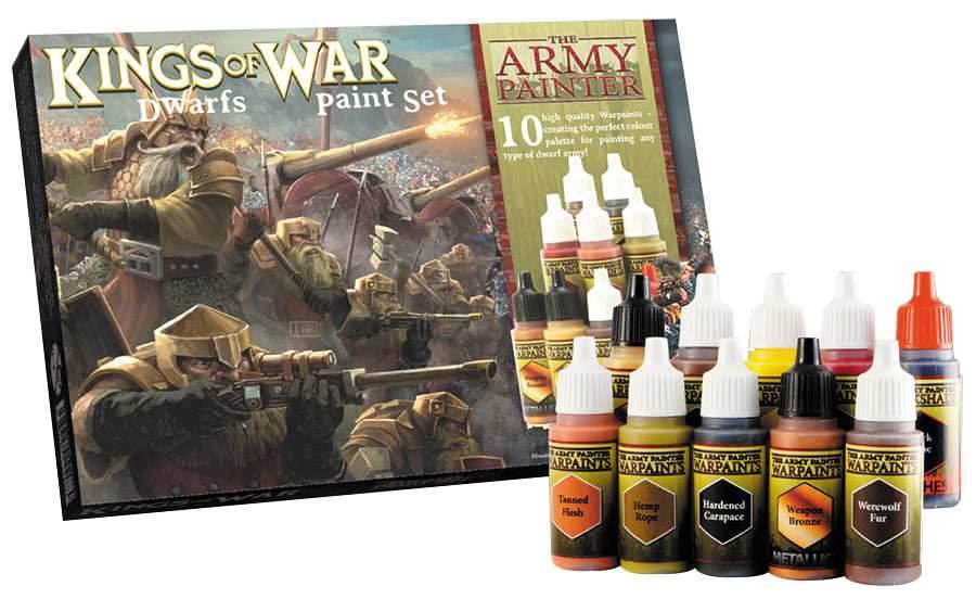Army Painter Warpaints: Kings of War Dwarfs Paint Set (10) - 