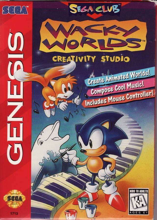 Wacky Worlds Creativity Studio (Sega Genesis) - Game Manual Only