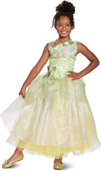 Tiana Dress Disney Princess Deluxe Toddler Costume 3T-4T
