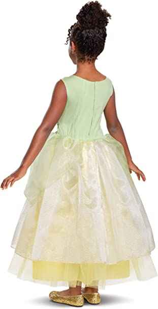 Tiana Dress Disney Princess Deluxe Toddler Costume 3T-4T