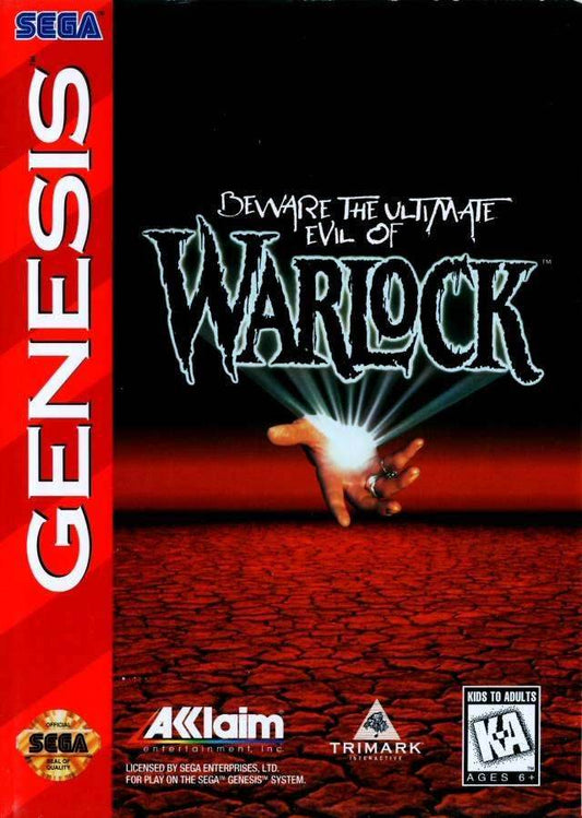 Warlock (Sega Genesis) - Game Manual Only