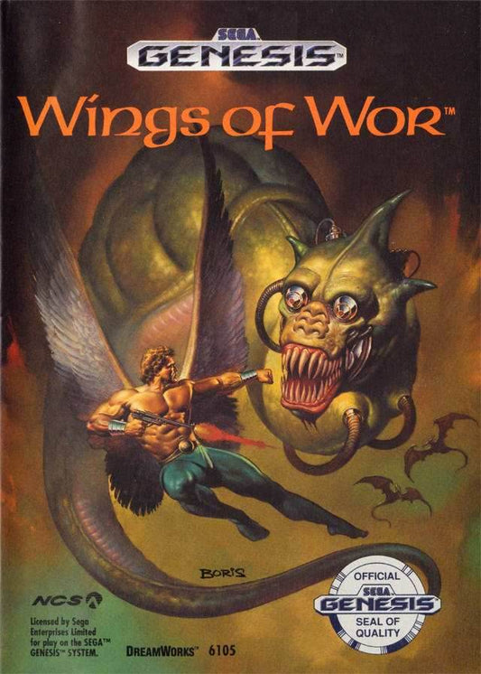 Wings of Wor (Sega Genesis) - Game Manual Only