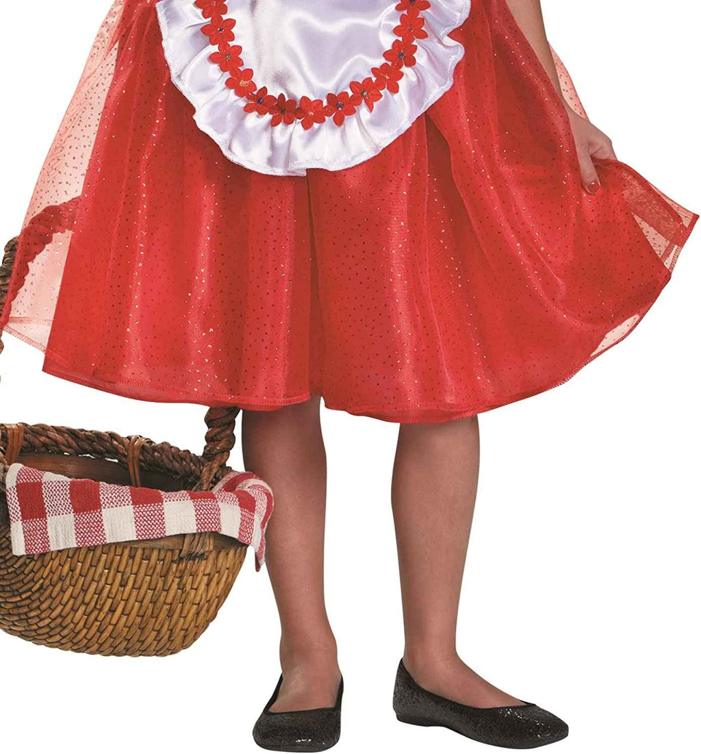 Little Red Riding Hood Fairy Tale Deluxe Toddler Costume Medium 7-8