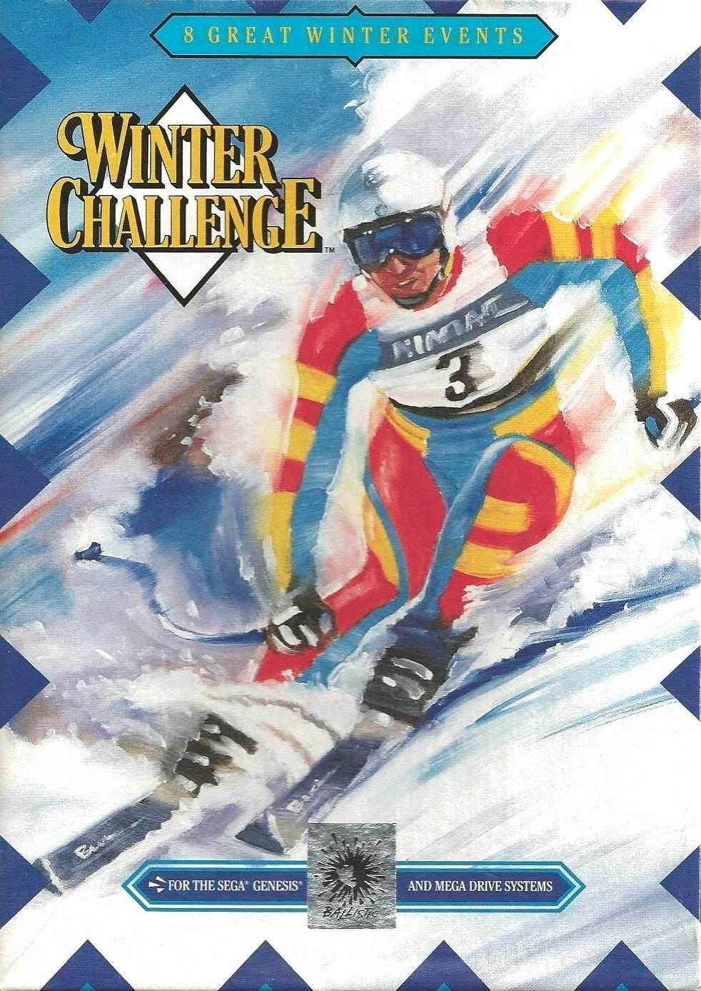 Winter Challenge (Sega Genesis) - Game Manual Only
