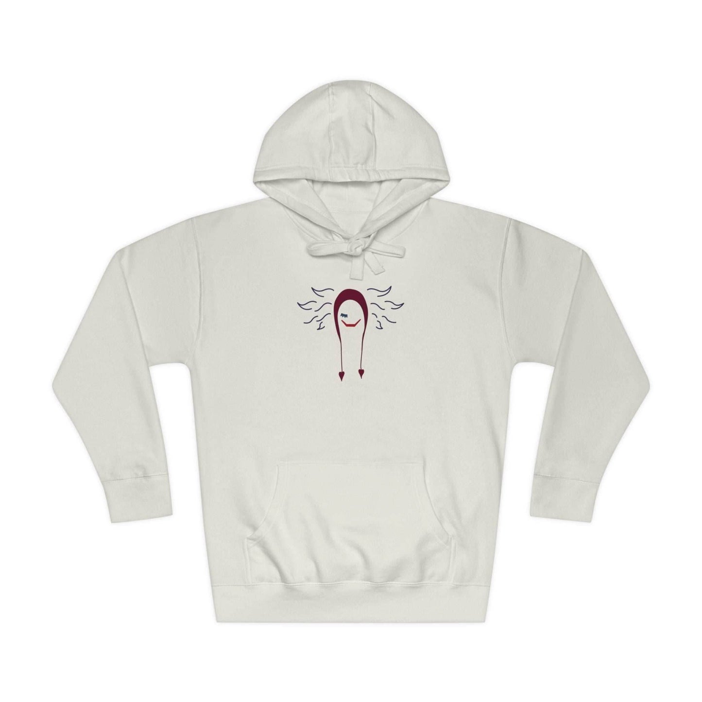 Corazon Premium Unisex Anime Fleece Hoodie - Ivory / S