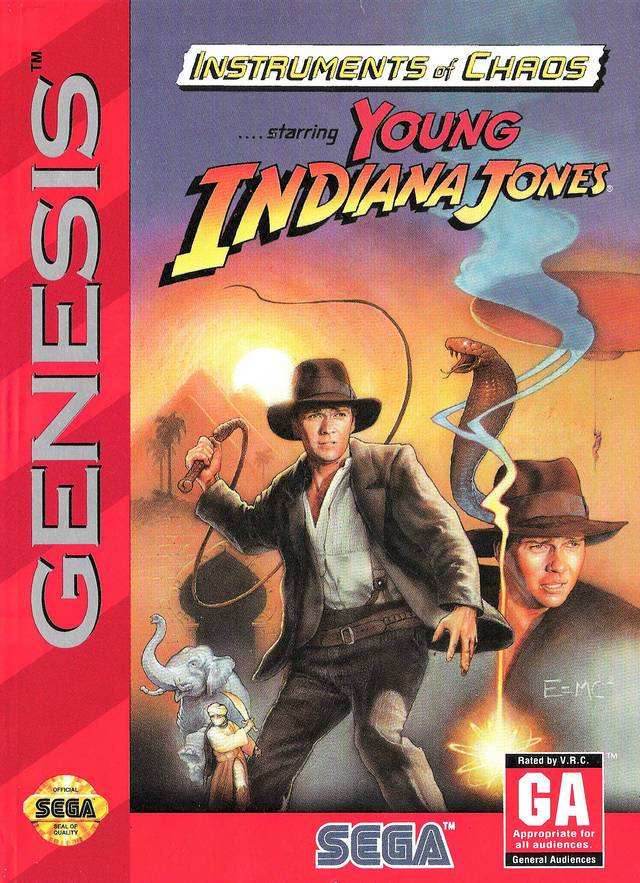 Instruments of Chaos Starring Young Indiana Jones (Sega Genesis) - Game Only