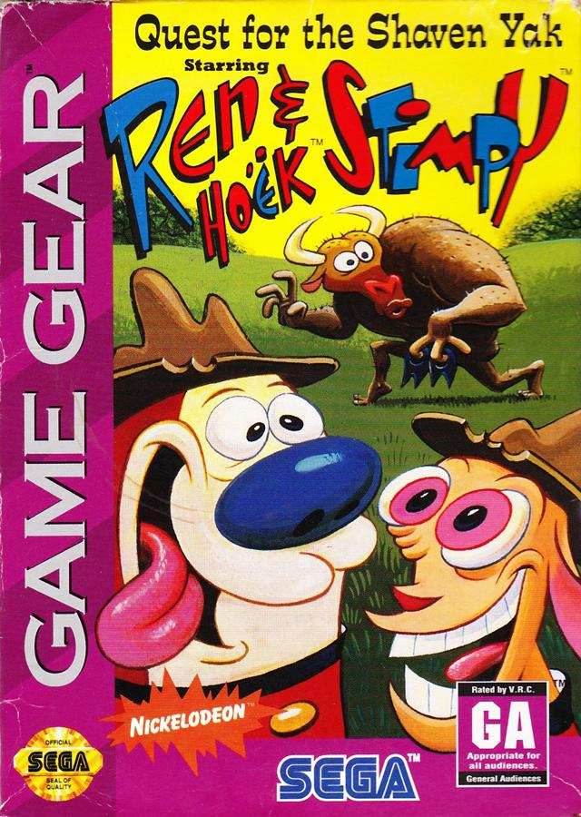 Ren and Stimpy Quest for the Shaven Yak (Sega Game Gear) - Game Manual Only