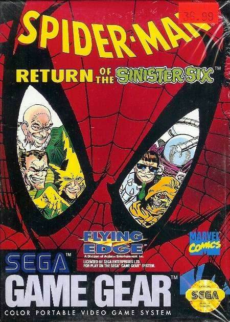 Spider-Man: Return of the Sinister Six (Sega Game Gear) - Game Manual Only