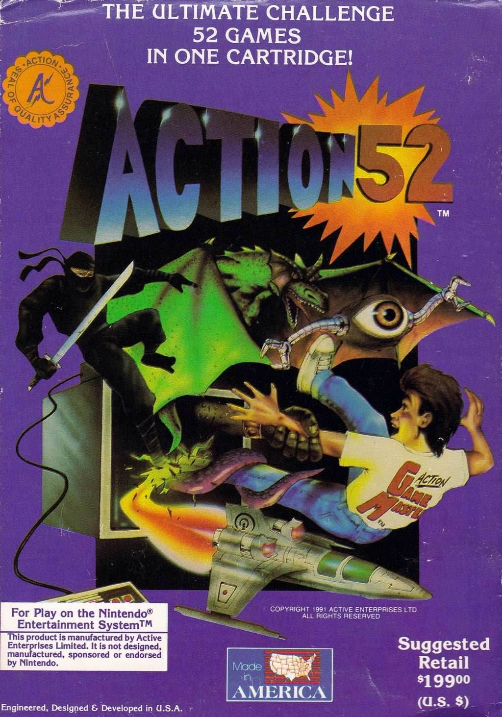 Action 52 (Nintendo NES) - Game Manual Only