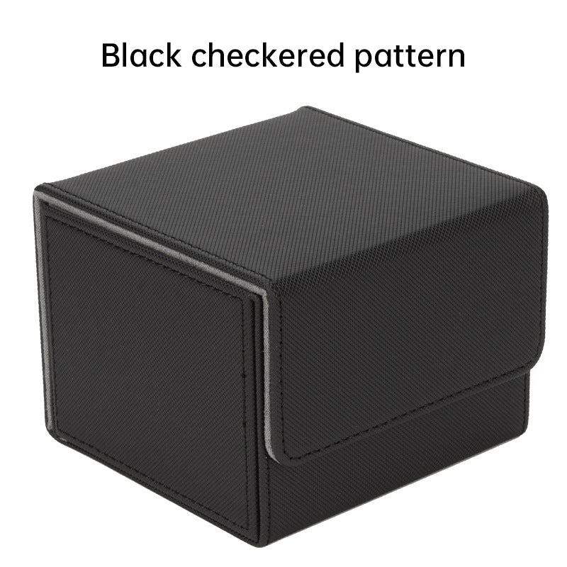 Magnetic Trading Card Storage Box - 100 Card Capacity (Sleeved), Waterproof & Stain Proof Collectoe