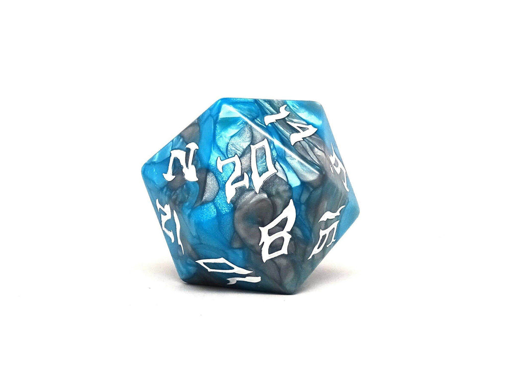 48mm Dice of the Giants - Frost Giant D20 - Role-Players