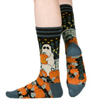 Ghoulish Gourd Crew Socks