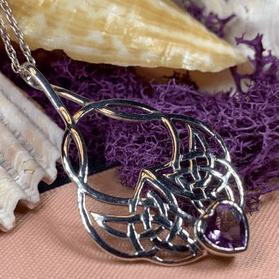 Endless Love Celtic Knot Necklace - Amethyst
