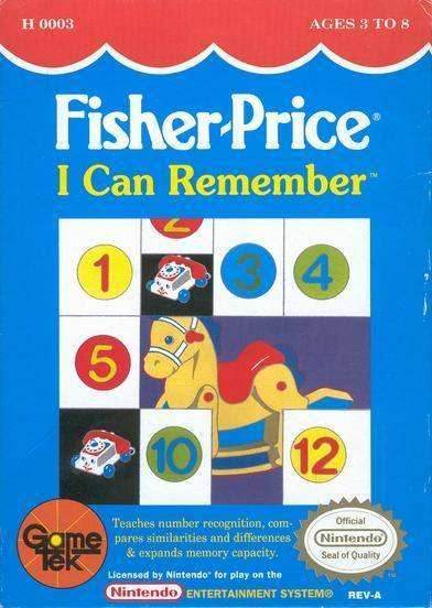 Fisher-Price I Can Remember (Nintendo NES) - Game Manual Only