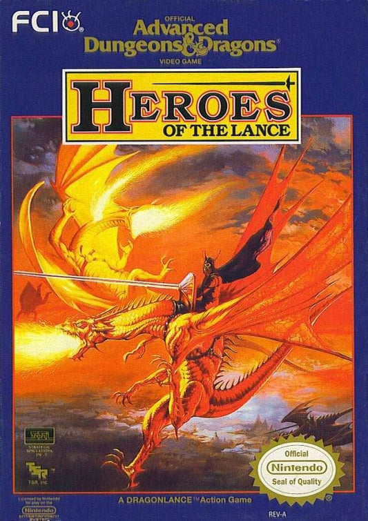 Advanced Dungeons and Dragons Heroes of the Lance (Nintendo NES) - Game Manual Only