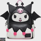Sanrio Kuromi Devilish Winged Mini Backpack   Entertainment Earth Exclusive