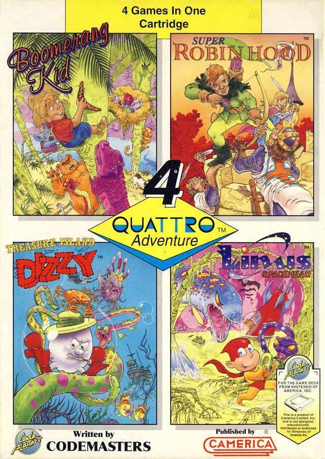 Quattro Adventure (Nintendo NES) - Game Manual Only