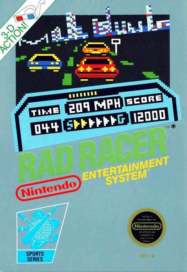 Rad Racer With Box (Nintendo NES) - Game Manual Only