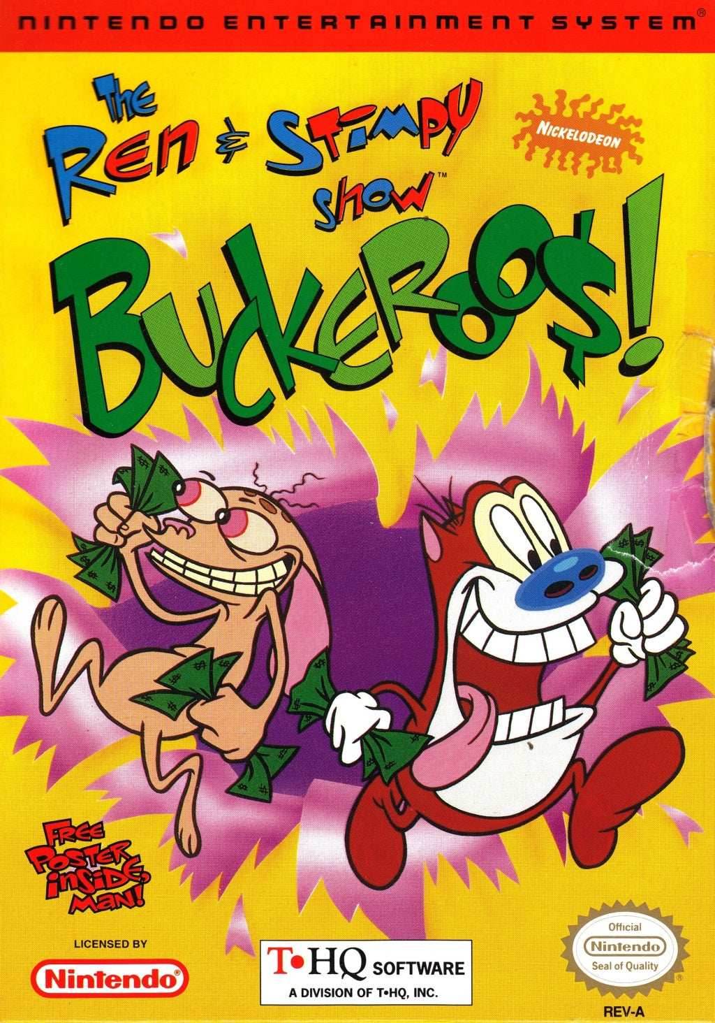 The Ren & Stimpy Show: Buckaroo$! (Nintendo NES) - Game Manual Only