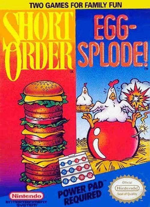 Short Order / Eggsplode! (Nintendo NES) - Game Manual Only