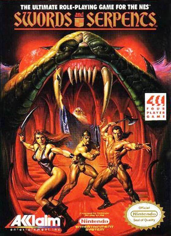 Swords and Serpents (Nintendo NES) - Game Manual Only