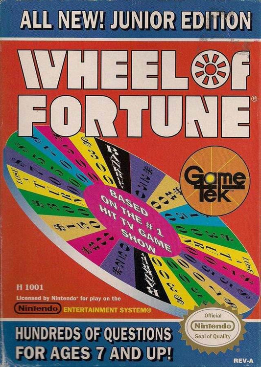 Wheel of Fortune: Junior Edition (Nintendo NES) - Game Manual Only