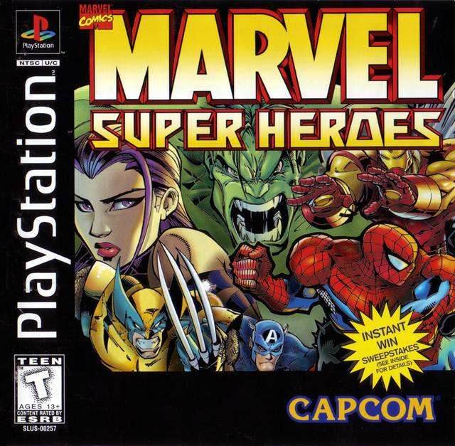 Marvel Super Heroes (Playstation) - Game Manual Only