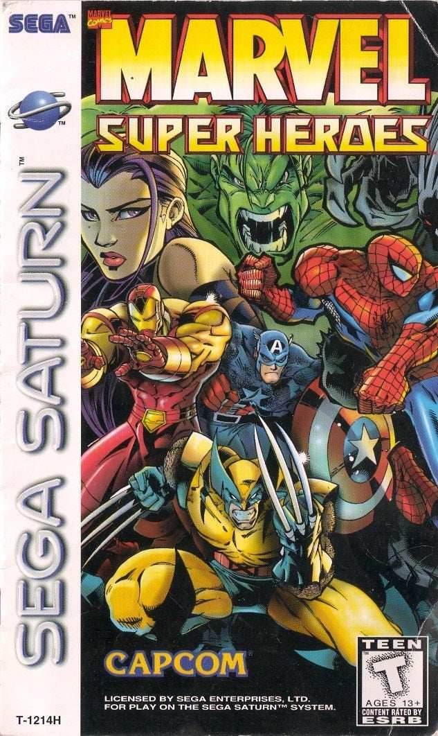 Marvel Super Heroes (Sega Saturn) - Game Manual Only