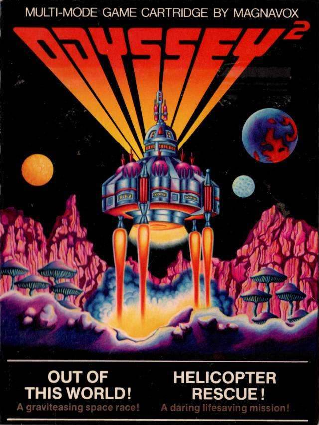 Out of This World!/Helicopter Rescue! (Odyssey 2) - Game Manual Only