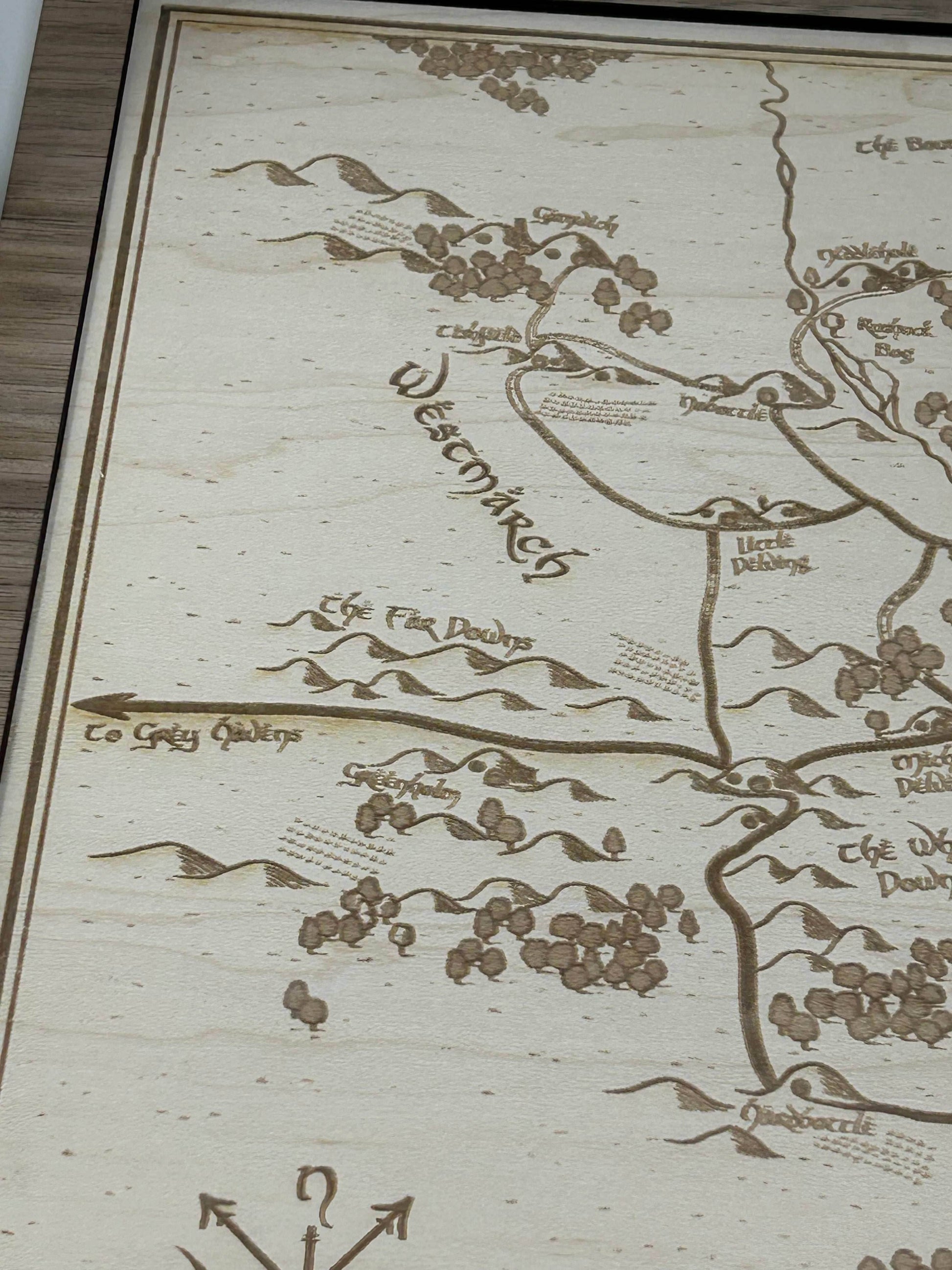 LOTR Map of the Shire | Middle Earth - Maple