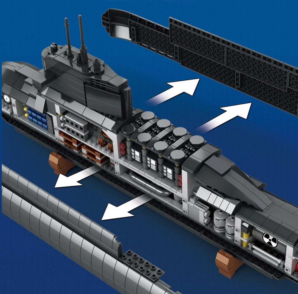 Sturgeon Class Nuclear Attack Submarine - Legendary Series - Mil-Blox